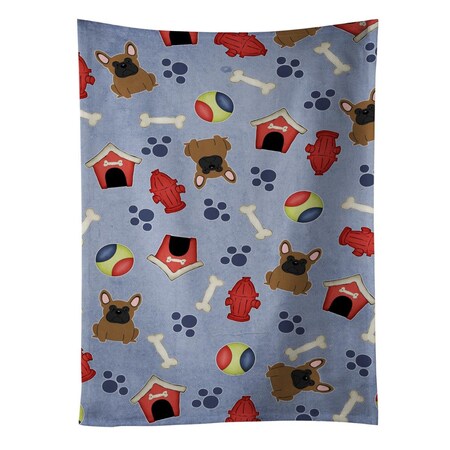 Carolines Treasures Dog House Collection French Bulldog Brown Kitchen Towel BB2626KTWL